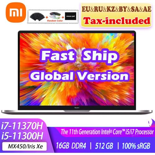 2021 Xiaomi RedmiBook Pro 15 Laptop 15.6 inch 3.2K Display i7-11370H /i5-11300H 16GB RAM 512GB SSD Windows 10 Pro Home Notebook