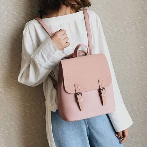 Chuwanglin Women Mini Backpack Leather Shoulder Bag For Teenage Girls Fashion Small Bagpack School Bag Ladies Backpack 3011410