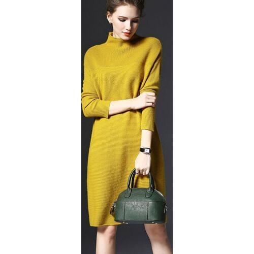 2017 new women spring autumn winter sweater dresses O-Neck knitted dress sexy bodycon robe dress full sleeve Free ship