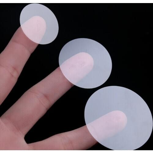 1.5/2/2.5/3/3.5/4/5 cm Clear PVC Sticker Round Transparent Label Plastic Blank Sticker Baking Food Packaging Stickers 1000Pcs