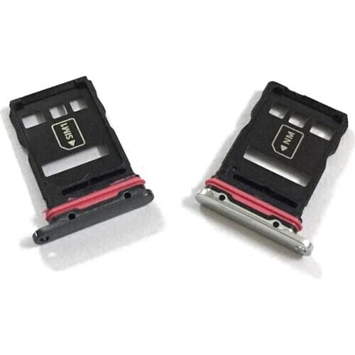 10PCS Sim Tray Holder For Huawei P40 SIM Card Tray Slot Holder Adapter Socket Repair Parts