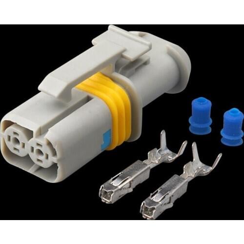 100sets 2 Pin/Way Grey Female Automotive Connector Auto Plug Light Socket DJ7028B-1.5-21 18286000002