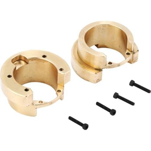 2 Pieces Climbing Car Simulation Brass Scale Copper Heavy Weight Sturdy Durable Brass Counterweight For TRX4