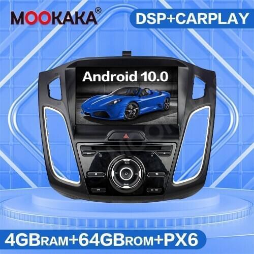 4G SIM LTE Android 10.0 64GB Car DVD Player Radio For Ford Focus 2015 Multimedia Player Auto Stereo GPS Navigation Head Unit DSP