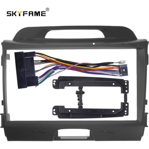 SKYFAME Car Frame Cable For KIA SPORTAGE 2010-2015 Android Big Screen Dask Kit Fascia Frame