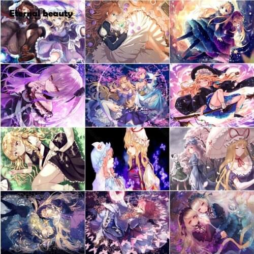 Diamond Painting Anime Girls Violet Evergarden Game Characters Full Square Drill Diamond Embroidery Home Decor Needlework Mosaic