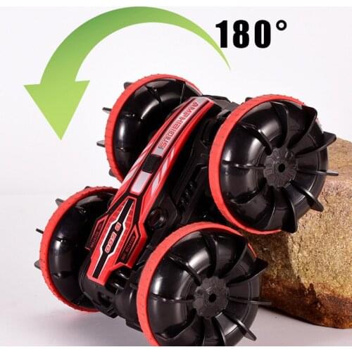 2.4G Electric Remote Control Amphibious Remote Control Car Toy Boys And Girls Four-wheel Drive Climb Double Stunt Dump Car Toys
