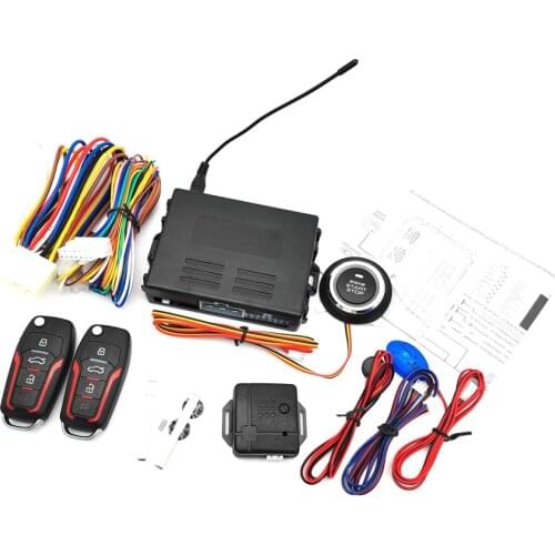 Car SUV Keyless Entry Engine Start Alarm System Push Button Remote Starter Stop
