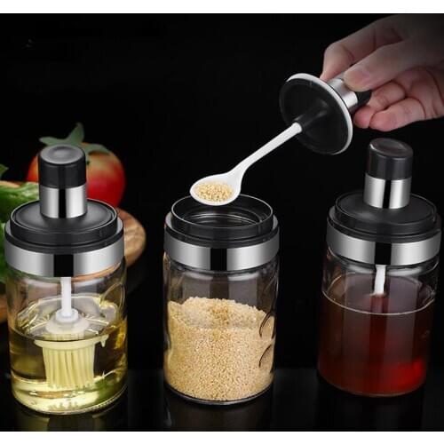 Spice Jar Glass Jar Storage Jar Can Be Loaded With Honey Herbal Storage Small Kitchen Seasoning Storage Tank Bottle