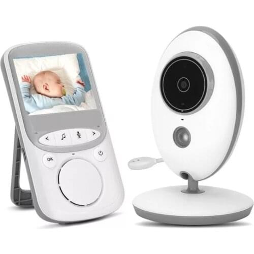 Wireless LCD Audio Video Baby Monitor Radio Nanny Music Intercom IR 24h Portable Baby Camera Baby Walkie Talkie Babysitter VB605