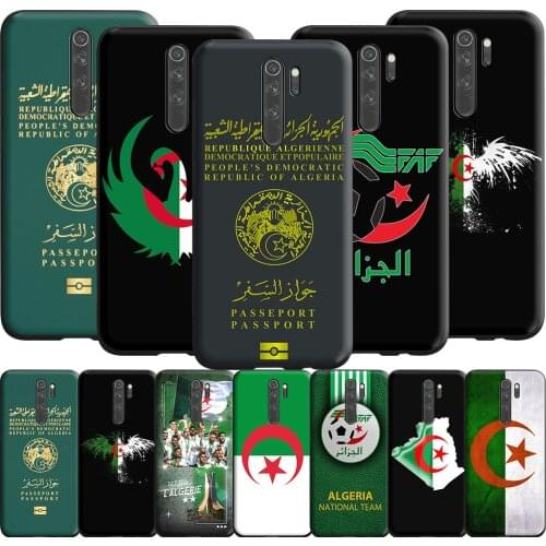 Algerian Algeria Passport Case for Redmi Note 9s 9 8 7 10 10s 10T K40 9T 9C 9A 10X Pro Prime NFC