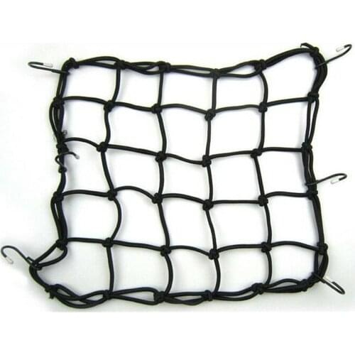 Black Electric Helmet Sundries Cargo Storage Fixed Net With 6 Hooks