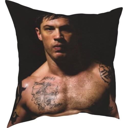 Warrior Tom hardy decorative cushion cover figure cushion cover 45 cm linen pillow residential culture