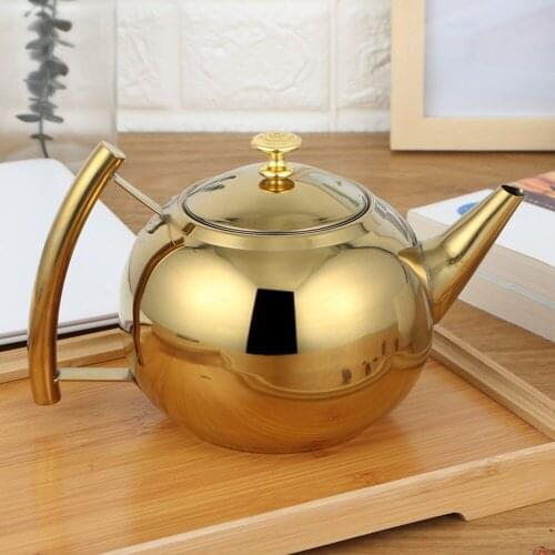 1.5l/2l Stainless Steel Teapot Set coffee pot with filter screen Hotel household stove kettle teapot afternoon tea