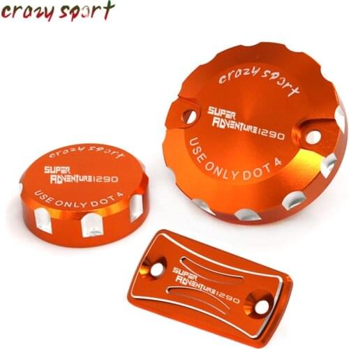 Front Rear Brake Clutch Reservoir Cover For KTM 1190 1290 Super Adventure/R 16-20 Motorcycle Fluid Cylinder Cap With Logo CNC