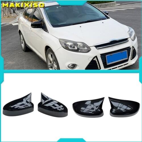 Rearview Mirror Cap Wing Side Mirror Cover Fit for FORD FOCUS 2011,2012,2013,2014, Car Accessories Replacement