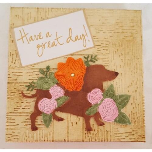 Sihouette Animal Cute Dog Metal Cutting Dies Stencils For DIY Scrapbooking Decorative Embossing Paper Cards Handcraft Die Cut