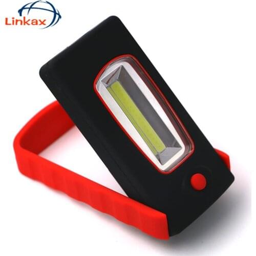 Mini LED Flashlight Torch Work Light Strong Magnetic Rotation Hook Flashlight Camping Mini COB LED Light Lamp