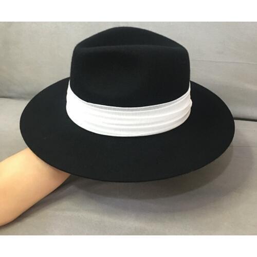 Restore ancient ways in panama cat Englands new winter wool hat flat eaves Sir Mo hat fashion French men and women fedoras