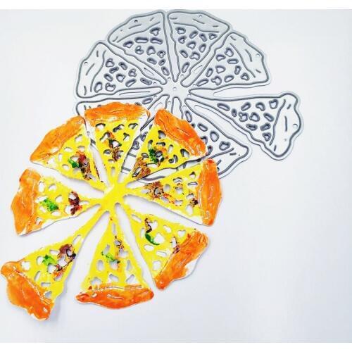 Wholesale die Cutting dies Delicious pizza metal craft paper die Scrapbooking/DIY Embossing mould Easter New Year cards