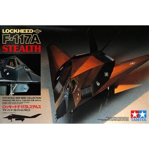 Original plastic Tamiya assembly model 1/72 US F-117A Nighthawk 60703