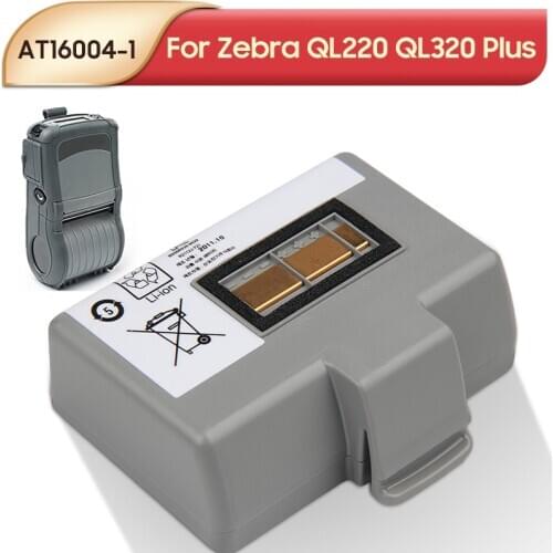 Original Replacement Battery AT16004-1 For Zebra QL220 QL320 Plus QL220+ QL320+ 1900mAh Mobile Printers Batteries