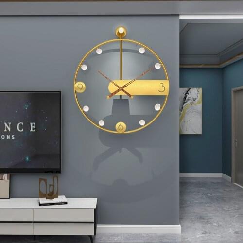 Simple Creative Wall Clock Luxury Nordic Bedroom Silent Art Large Wall Clock Living Room Reloj De Pared Home Decoration DG50WC