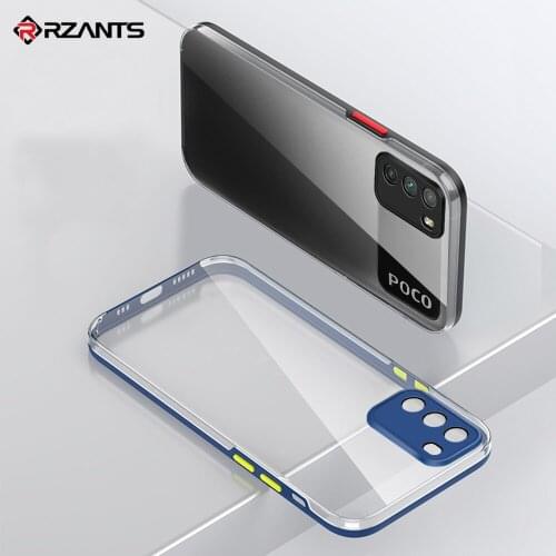 Rzants For Xiaomi POCO M3 Phone Case HD Transparent [Dazzle] Shockproof Ultra Thin Slim High Clear Cover