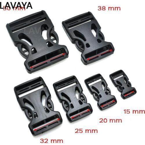 2pcs 15mm 20mm 25mm 32mm 38mm 50mm Webbing Detach Buckle for Outdoor Sports Bags Students Bags accessories