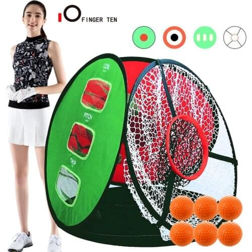 Golf Chipping Net Backyard Outdoor Target Practice with 6 Golf Foam Balls Pop Up Hitting Nets for Indoor Accuracy Swing