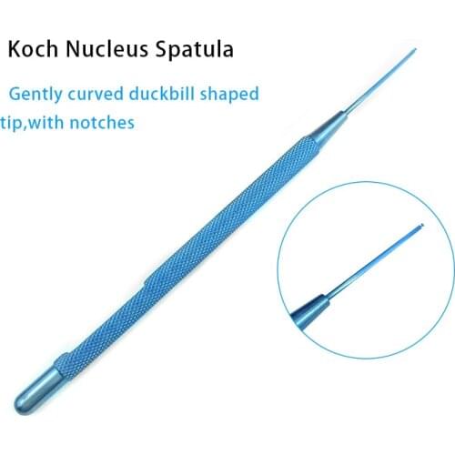 Titanium Alloy Koch Nucleus Spatula Autoclavable Ophthalmic Eye Instrument