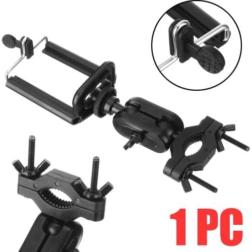 Universal 360 Degree Car Rearview Mirror Mount Phone Stand Holder Clip For GPS 2.17-3.35 inch For Phone Holder Extension Bracket