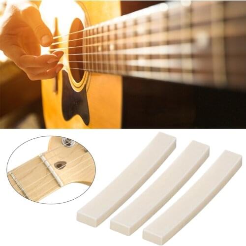 Electric Guitar Bone Nut Blanks for telecaster Vintage Guitar Bass Natural Bone W8EE