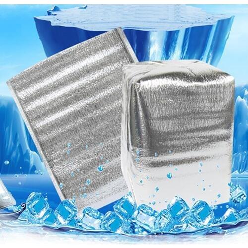 20Pcs Lunch Bag Thermal Insulation Aluminum Foil Disposable Food Delivery Pouch