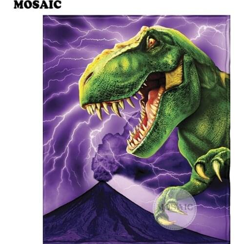 5D Diamond Painting cross stitch dinosaur DIY Diamond Mosaic Embroidery Home Decor Rhinestones Handicraft D4