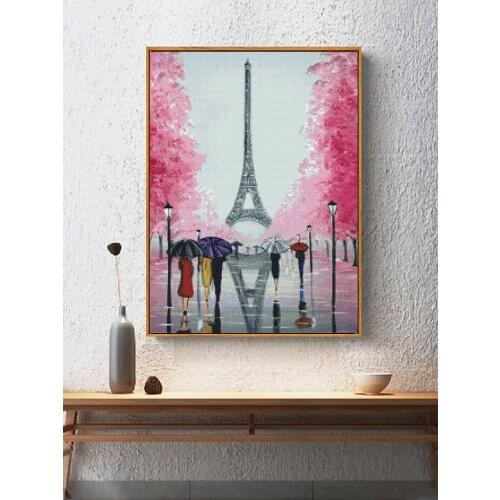 5D DIY Diamond Painting Romantic City Embroidery Diamond Exquisite Mosaic Cross Stitch Rhinestone Pictures Can Be Customized