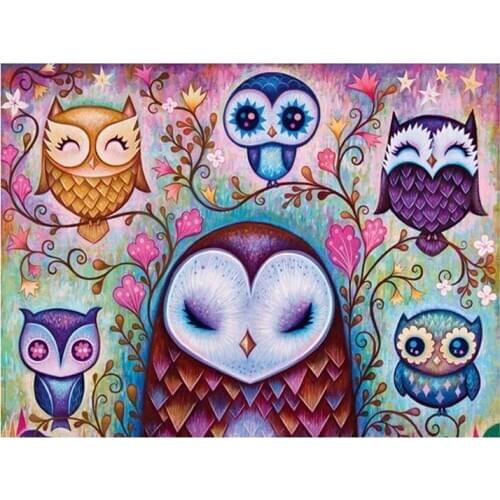 5D DIY Cartoon Owl Diamond Painting animal Full Drill Nouveaute Mosaic Embroidery Cross Stitch home decor gift