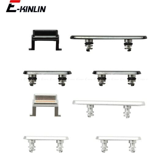 Side Button For iPhone X XR XS Max Power On Off Lock Volume Switch Button Mute Silent Key Set