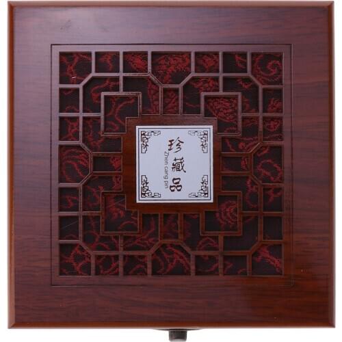 Ethnic Style Wooden Jewelry Box Display Cabinet for Necklace Bracelet Watch Storage Case