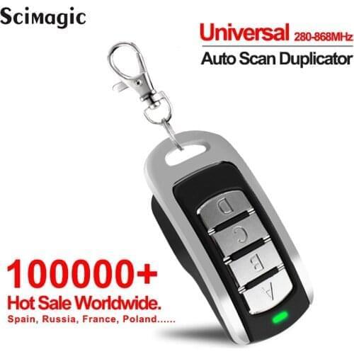 Garage Door Remote Control Duplicator 280MHz-868MHz Multi-Frequency Code Grabber Clone Gate Remote Control Garage Door Opener