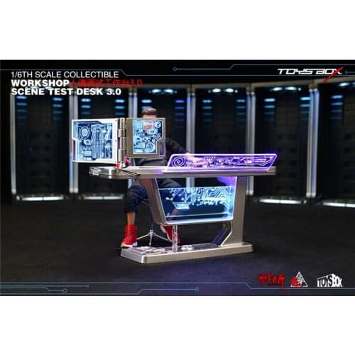 TOYS-BOX TB090 1/6 Test Desk 3.0 Soldier Workbench Table Scene Props Accessories for 12'' DOLL