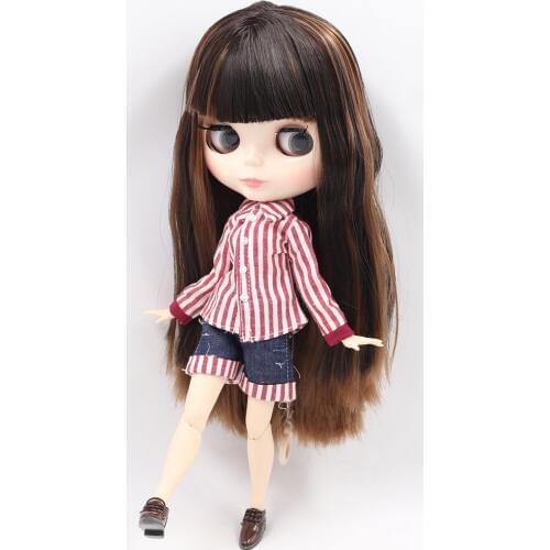 ICY DBS Blyth doll No.BL0312/9158 Brown mixed hair JOINT body White skin Neo 1/6 BJD ob24 anime