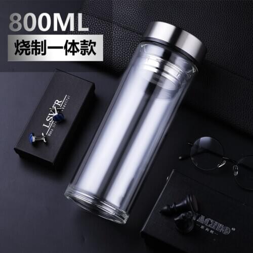 Organizer Men Water Bottle Lid 1000ml Glass Eco Friendly Water Bottles Free Shipping Botellas De Agua Kitchen Items EA6SH