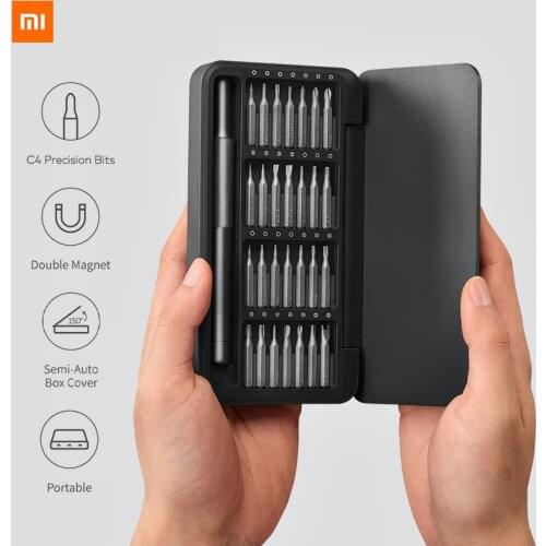 Xiaomi HOTO 28 IN 1 Precision Screwdriver Kit Multi-functional Hand Tool Screwdriver Set Magnetic Aluminum Box for Home DIY