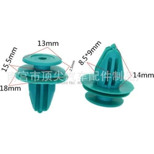 By DHL 100set 50pcs/set Shockproof Solid Car POM Clips Auto Door Trim Panel Rivets Bumper Fastener Retainer Fender Clips