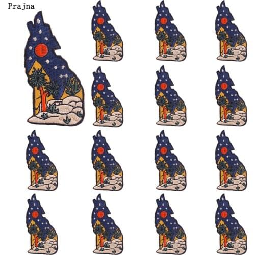 Prajna 10 PCS Wholesale Outdoor Patches On Clothes Iron On Nature adventure Patches For Clothing Stickers Outdoor Travel Badges