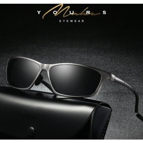 Rectangule Driver Sun Glasses Polarized Mirror Sunglasses Custom Made Myopia Minus Prescription Lens Wen Women -1 to -6