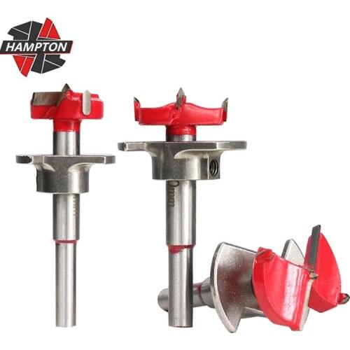 Adjustable Carbide Drill Bits Diameter 15-30mm Hinge Hole Opener Boring Bit Tipped Drilling Tool Woodworking Forstner Drill Bit