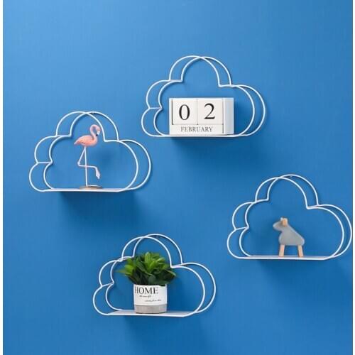 Nordic wind Iron Cloud shaped wall decoration wall hanging home living room bedroom room wall decoration wall decoration