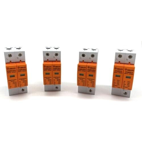 SPD 2 P DC 500V 800V 1000V 10 ~20KA Surge Protection Device Derivative Low voltage House 3 pole Surge Protector flash protection